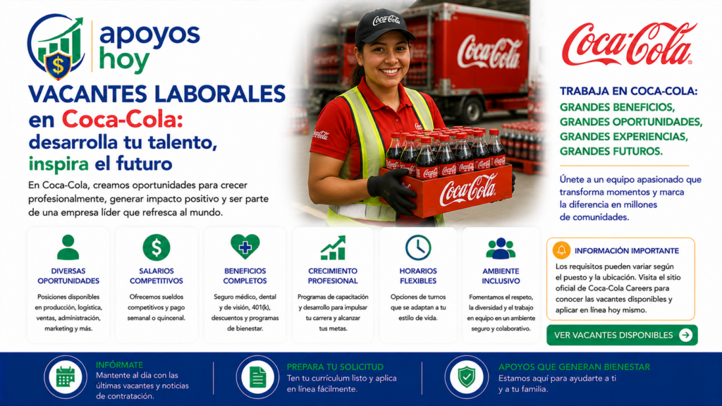 Conoce todo lo que necesitas sobre las vacantes laborales en Coca Cola USA