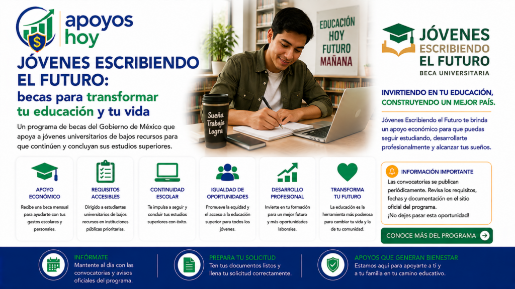 Jóvenes escribiendo el futuro, conoce todo lo necesario aquí