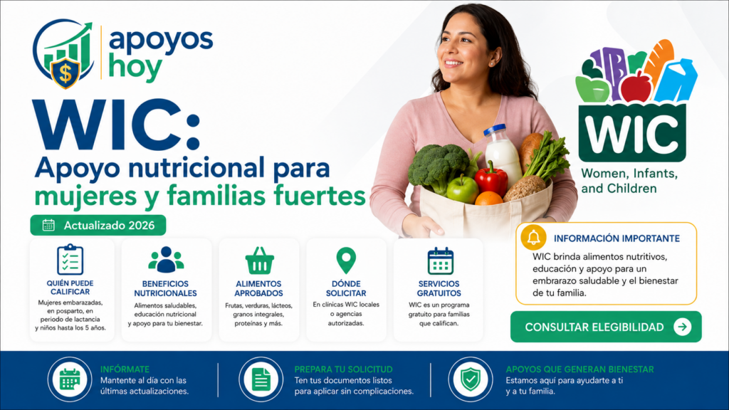 Conoce todo sobre la ayuda WIC enfocada en la nutrición de embarazadas y niños.