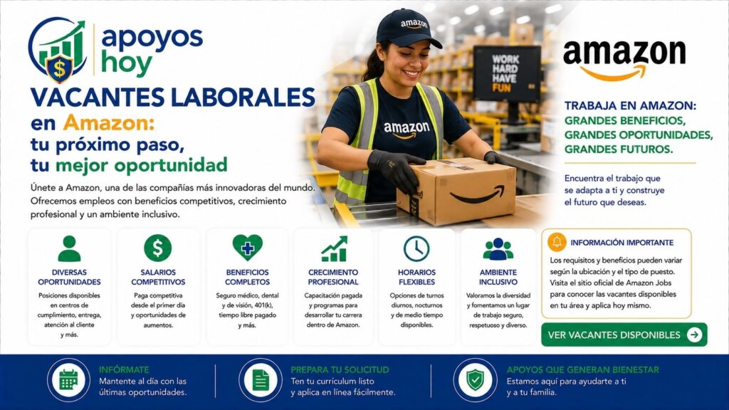 Vacantes laborales en Amazon EEUU